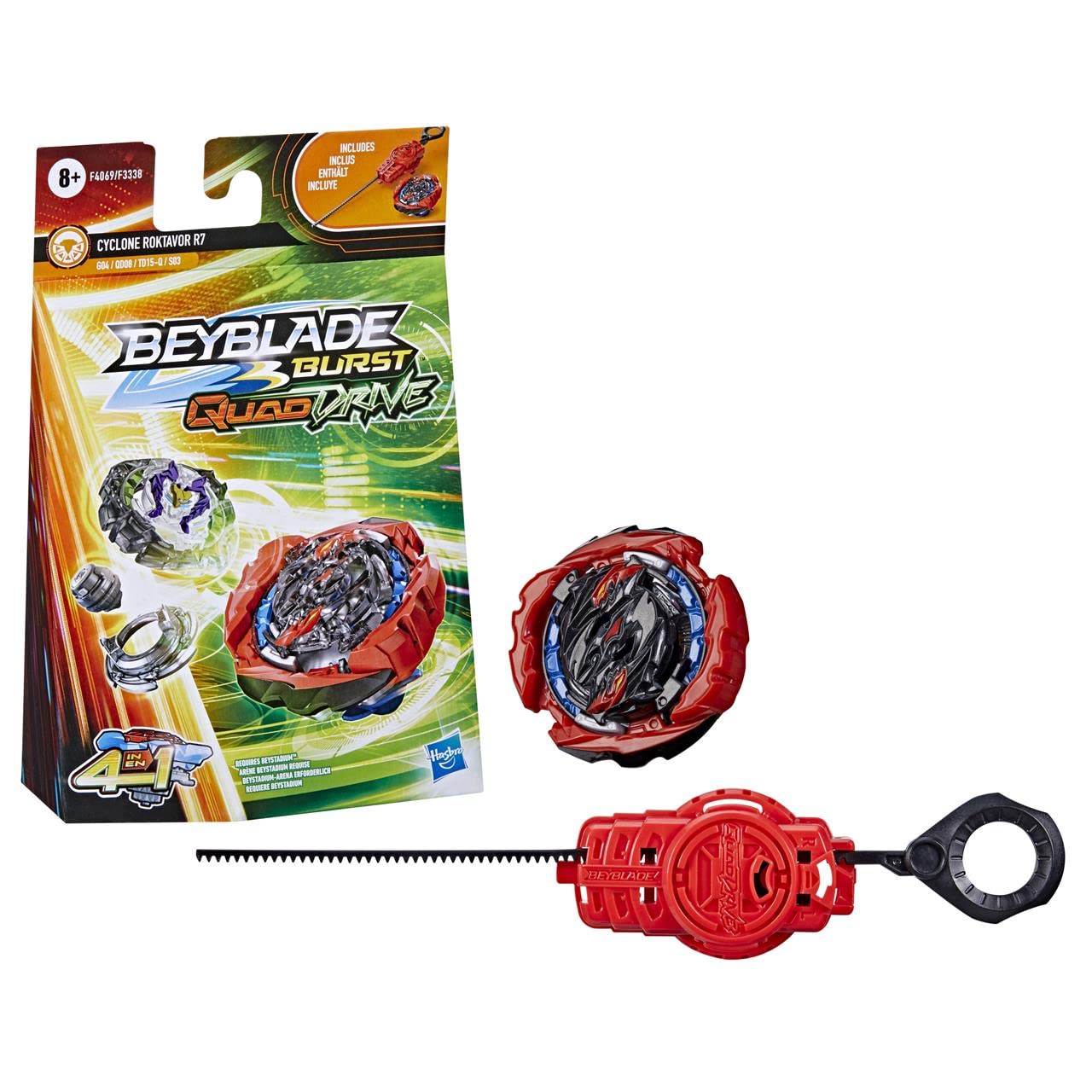 Hasbro - Beyblade Quad Drive Pack Peony and Launcher, Multicoloured (F3338EU4)