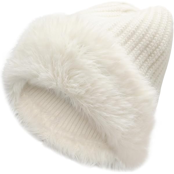 Collections Etc Faux Fur Trimmed Winter Fashion Hat  display picture 1