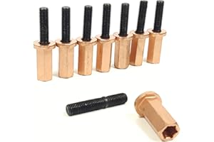 MKMDZ Exhaust Manifold Stud Bolts + Copper Nuts For BMW M50 M52 M54 N52 N53 M7x39 8PCS