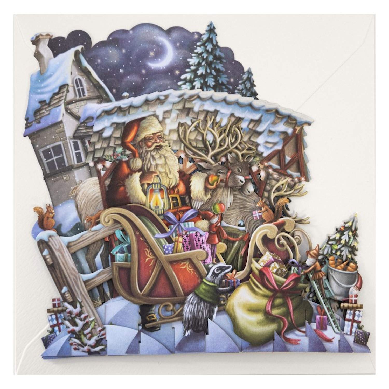 Paper D'Art 3D Pop-Up Card North Pole