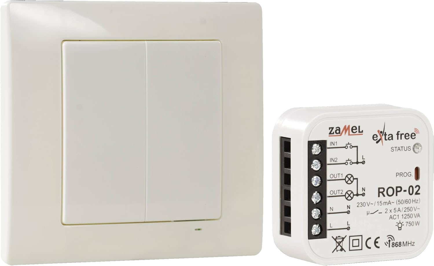 Extra Wireless Control Set Light Kit with 1 Piece RZB 04