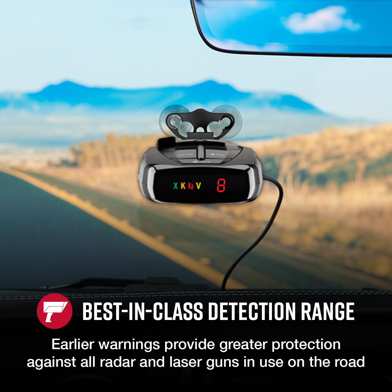 Cobra RAD 380 Laser Radar Detector & SC100 Smart Dash Cam + 2.5A OBD Port to Micro USB Hardwire Kit: Long Range Front and Rear Detection, DSP, Full HD 1080P Resolution, Built-in WiFi & GPS