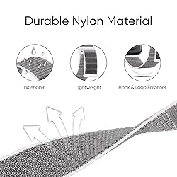 6 Pack Sport Nylon Loop Band Compatible with Apple