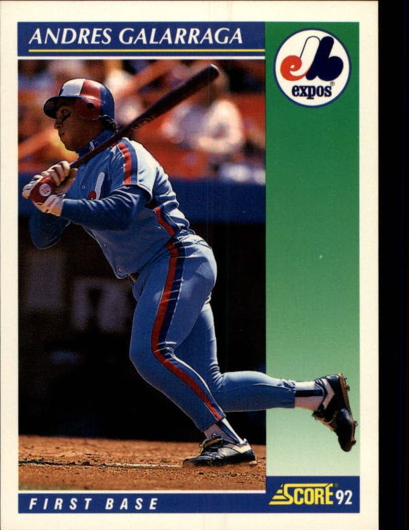 Amazon 1992 Score Baseball Card 35 Andres Galarraga Collectibles Amazon 1992 Score Baseball Card 35 Andres Galarraga Collectibles