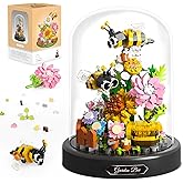 Flower Bouquet Building Sets, 588 PCS Animals Flowers Botanical Collection Mini Bricks Building Blocks Toy for Adults, Valent
