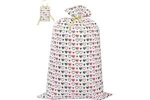 LIYUABU Extra Large Christmas Gift Bags,1pcs 56" x 36" Plastic Jumbo Large Size Giant Big Gift Goody Wrap Bags with Label Card for Christmas,Birthdays,Festivals,Party,Bike,Celebrating