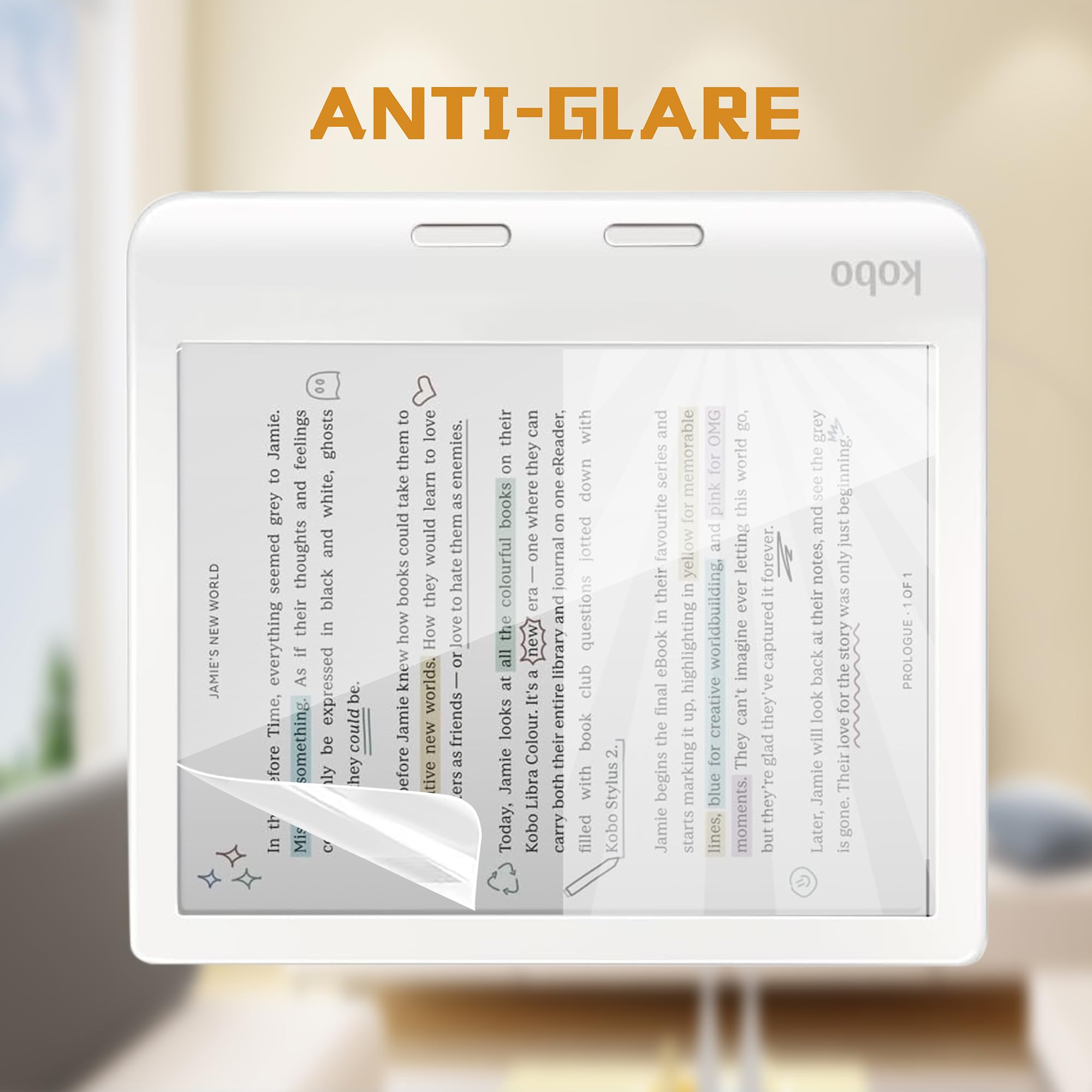 LaoShuSheng Anti-Glare Matte Screen Protector Designed for 7