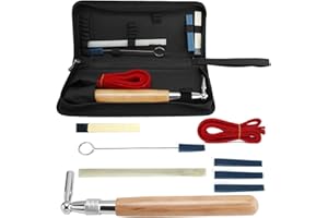 Yaetek Piano Tuner Tools Including Tuning Hammer Mute Wrench Hammer Handle Kit Tools and Case, Professional Piano Tuning Kit 