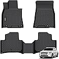 ANBINGO®-Floor Mats for Genesis GV70 2025-2022 (Not Fit Electrified GV70) All Weather TPE Fits Front& Rear Row Waterproof Car GV70 Floor Mats GV70 Accessories-Black