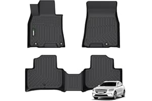 ANBINGO®-for 2026-2022 Genesis GV70 Floor Mats (Not Fit Electrified GV70)，Car Mats for Genesis GV70 All Weather Floor Mats TPE Fits Front& Rear Row GV70 Accessories-Black