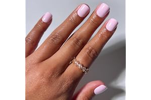 Glamnetic Press On Nails - Extra Short Fake Nails | Glossy Light Pink Press On Nails, Salon Quality Kit with Glue | Pink Pop