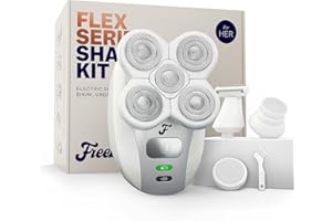 Freebird FlexSeries Electric Razor for Women - Silk Smooth Legs, Body Hair, & Pubic Shaver - for Private Area, Sensitive Skin, Bikini Trimmer