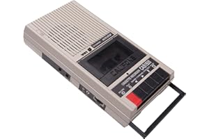 Califone CAS1500 Cassette Player/Recorder, Built-in Microphone, AC/DC Power, 1/4" Headphone Jack