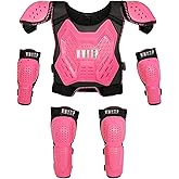 Kids Dirt Bike Gear- Motorcycle Protective Gear Chest Protector Youth Motocross Gear Body Armor Vest Knee Guards and Elbow Full Body Protection Suit