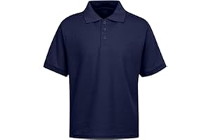 Premium Wear Boys School Uniform Short Sleeve Stain Guard Polo Shirt