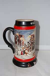 2022 Christmas Stein Budweiser 1992 Budweiser A Perfect Christmas Holiday Stein New By Budweiser: Home  Decor Products: Beer Mugs & Steins - Amazon.com