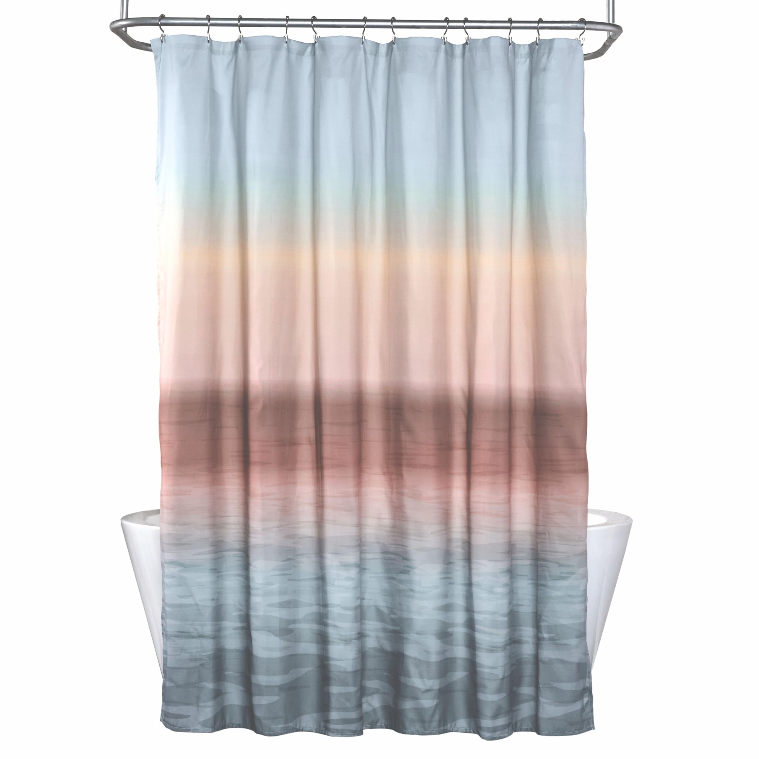 SKL Home Ombre Sunset Shower Curtain for Bath & Gift, Multi Image