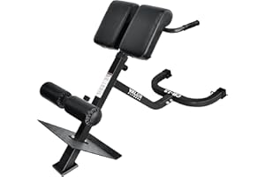 Valor Fitness Adjustable Roman Chair Hyperextension Bench with Resistance Band Pegs for Core, Hamstring, and Ab Workouts - Max 250 LB - Strength Training Equipment