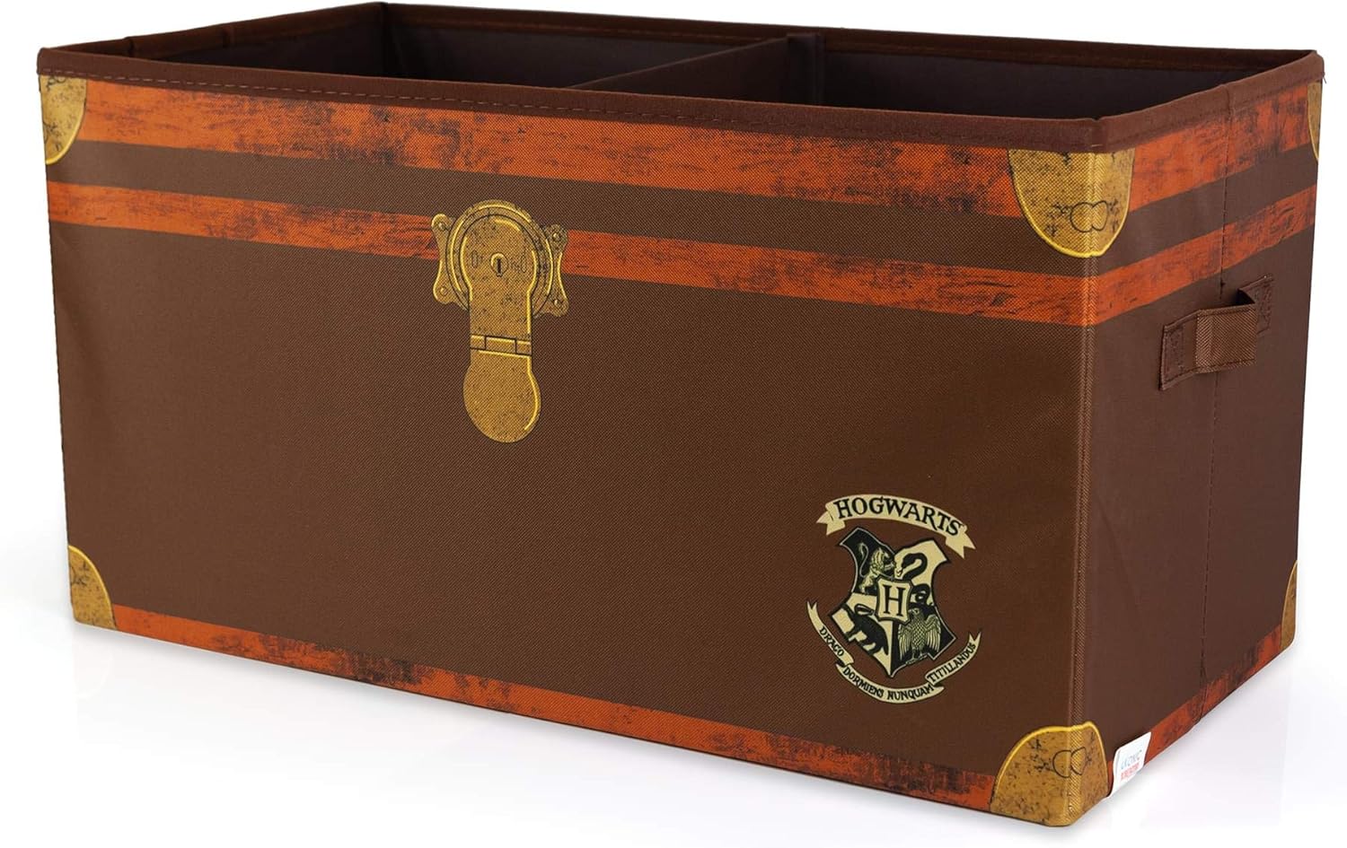 Robe Factory LLC Harry Potter Hogwarts 24-Inch Foldable Storage Chest | Fabric Basket Container, Cube Organizer with Handles | Collapsible Brown Cubby Cube Closet Organizer: Toys & Games