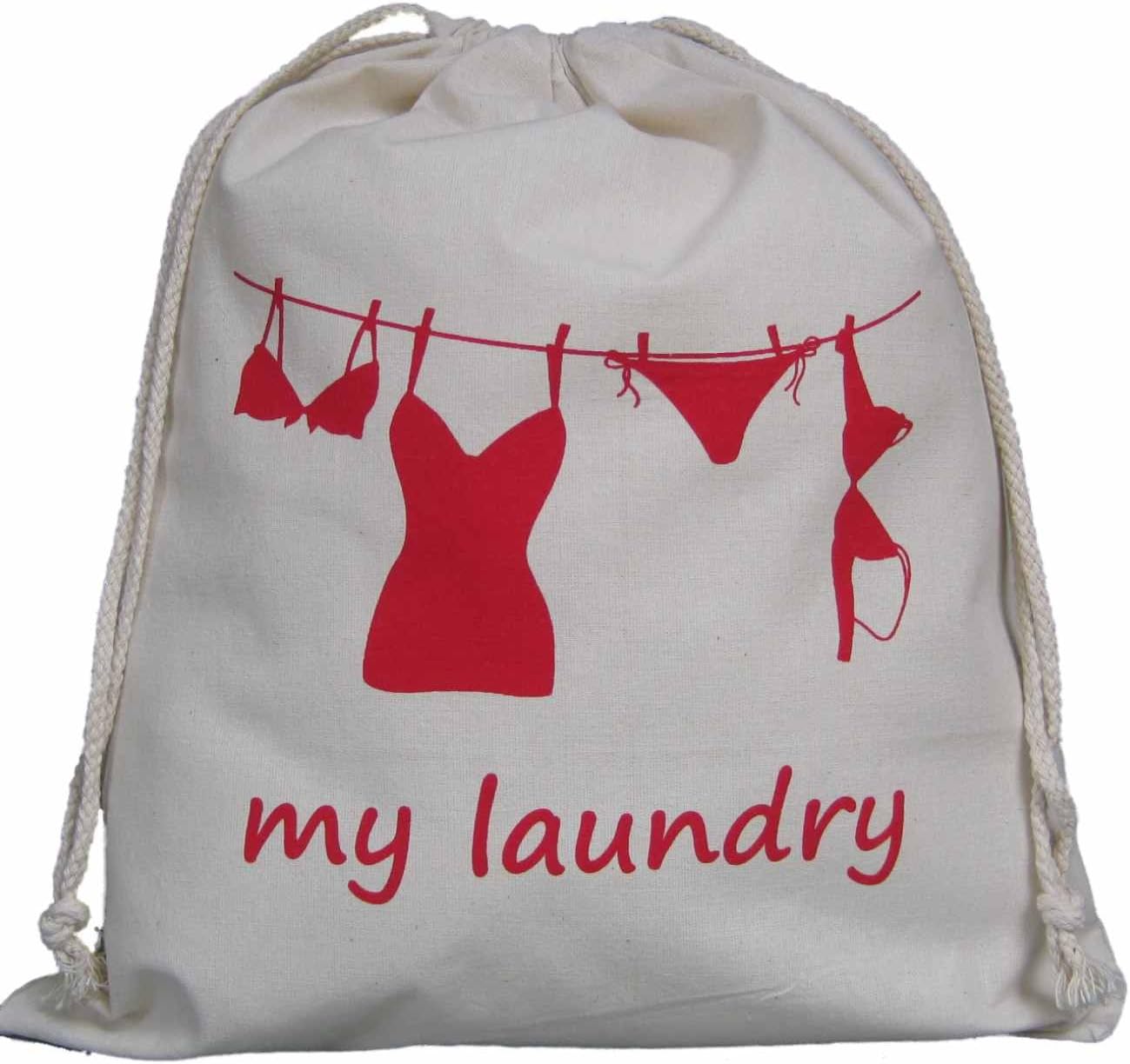 SMALL Laundry Bag, Travel Size (LOTS OF DESIGNS) 100% Cotton