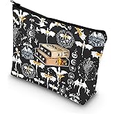 LEVLO 4th Wing Cosmetic Makeup Bag Dragon Rider Inspired Gift Iron Flame Dragon Rider Zipper Pouch Bag 4th Wing Bookish Merchandise (4Wing Bag)