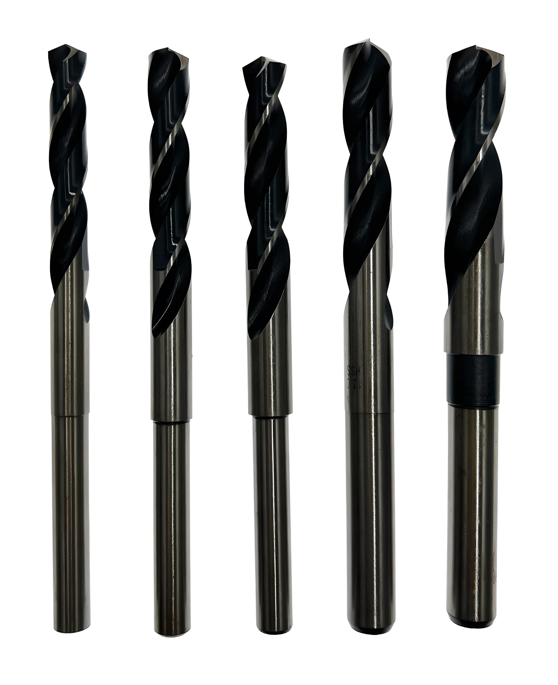 FALON TECH ft HSS Metal Drill Bit Set 5 pcs (10-15 mm) - High-Speed Steel - Precise & Centred Twist Drill Set for Metal