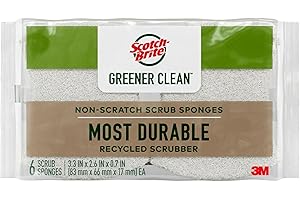 Scotch-Brite® Greener Clean™ Non-Scratch Scrub Sponge, 6 Pack, 6 Units per Case