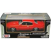 Motormax 1969 Pontiac GTO Orange 1:24 Scale Diecast Model Car 73242 OR