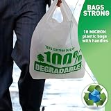Sabco 100% Degradable Vest Carrier Bags Large 13x19x23" Eco Friendly Plastic view 3
