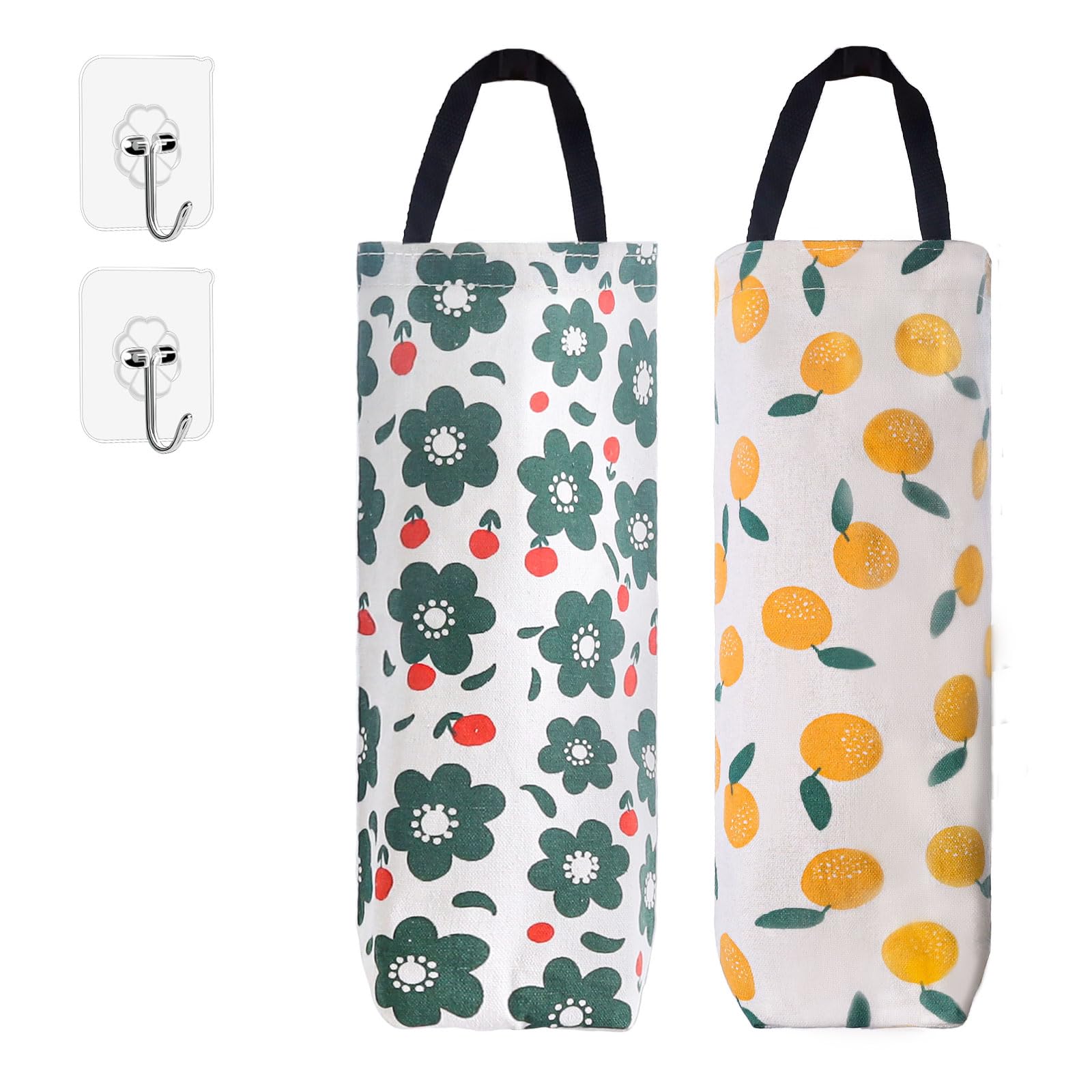 Betinyar 2Pcs Plastic Bag Holder, Grocery Bag Holder, Plastic Bag Storage Organizer, Plastic Bag Holders for Grocery Bags