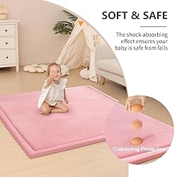 Huloo Sleep Baby Play Mat for Floor,1.3" Thick