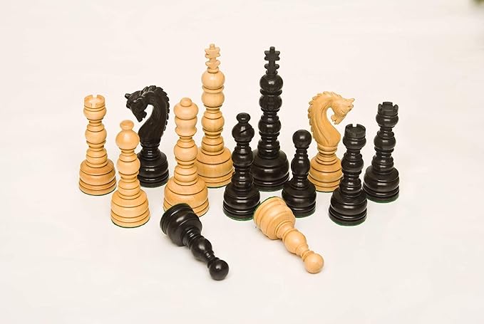 135BL Ebony & Boxwood 5.00 Chess Set