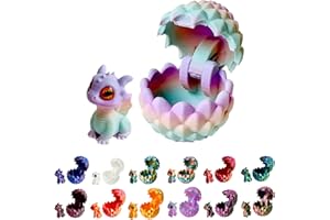 3D Printed Dragon Eggs Inside 2025 Crystal Dragon Egg Home Decor Fidget Executive Desk for Adults Stress Relief Autism ADHD (