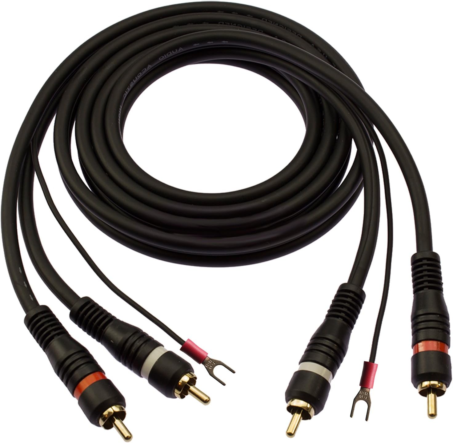 Tv Video Y Home Cinema De La Marca 1stec 3 Metros Rca Cable Para Reproductor De Audio Y Grabador Con Toma De Tierra Para Detener El Zumbido De Fondo Earth To Bare