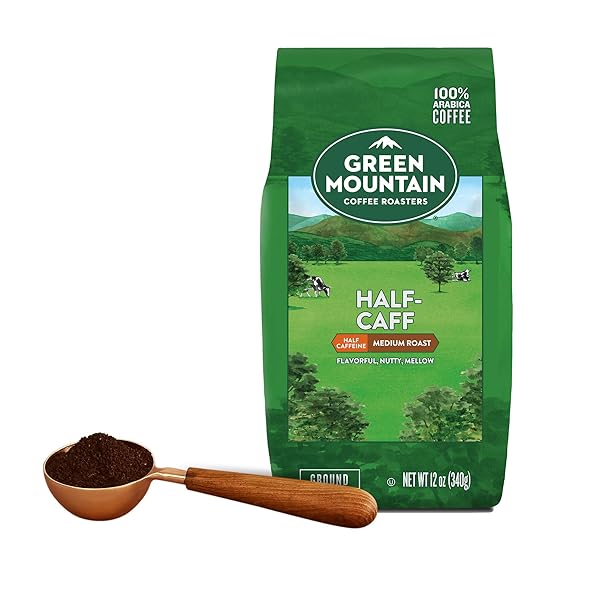 GREEN MOUNTAIN COFFEE ROASTERS HALF-CAFF, 12 OZ. GROUND