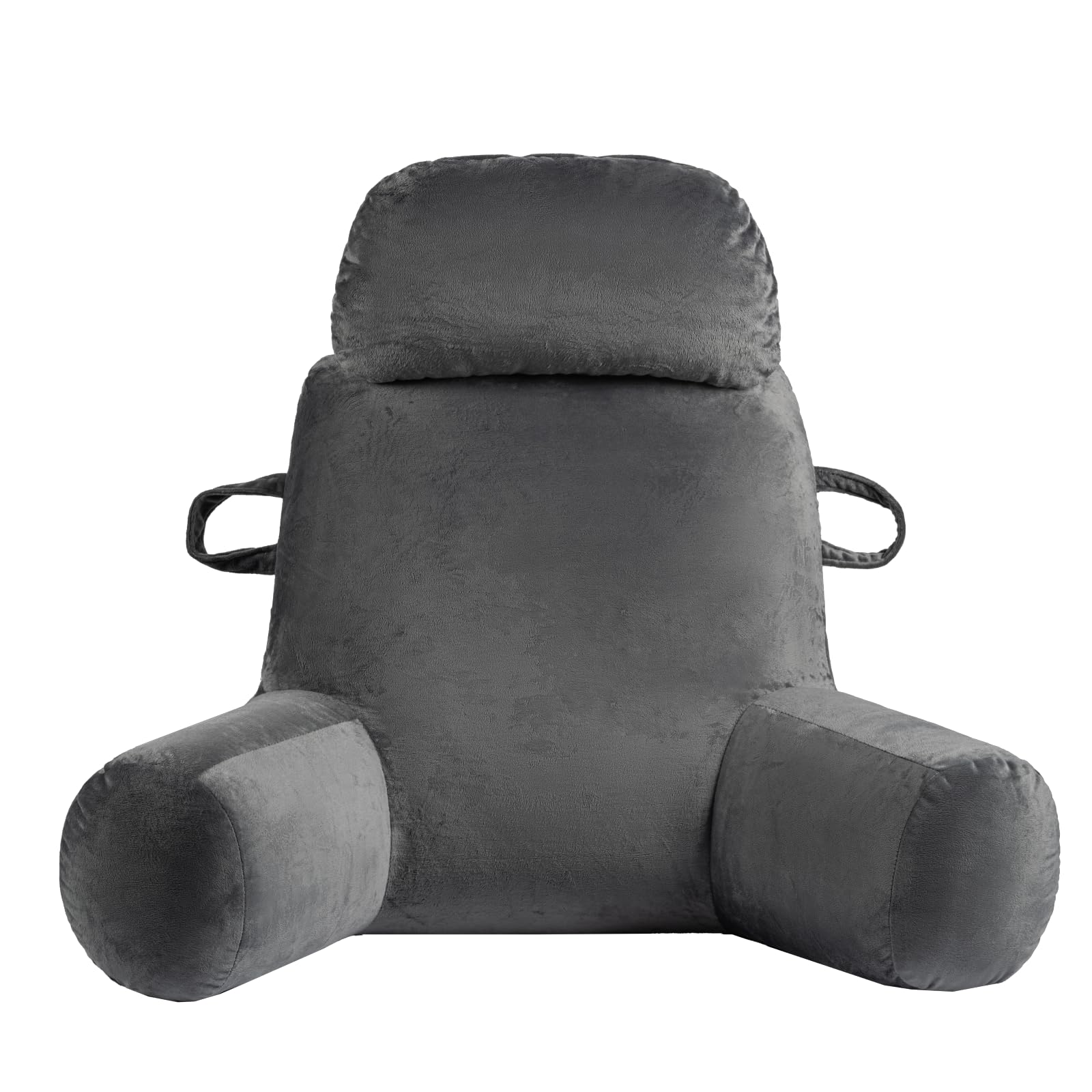 Photo 1 of 32" X-Large Reading Pillow for Sitting Up in Bed & Post-Surgery Recovery - Super Soft Adjustable Neck Roll Backrest Pillow, Washable Cover for Adults, Watching TV/Gaming(Grey)