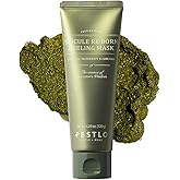 PESTLO Spicule Reborn Exfoliating Peeling Mask for Korean Glass Skin – Natural Marine Spicules, Green Tea & Wormwood for Gentle Exfoliation, Pore Care, Hydration & Radiant Skin, 4.23 oz (120ml)