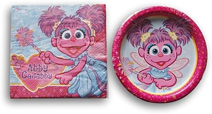 Amazon Com Sesame Street Abby Cadabby Party Supply Kit Dessert
