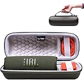 LTGEM Case for JBL FLIP 5/6/7/Grip Waterproof Portable Bluetooth Speaker, Hard Shell Travel Carrying Storage Bags (Green Case Only)