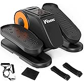 Wesec Under Desk Elliptical Machine, Electric Elliptical Training Machine w/Remote & 12 Speeds Level, Manual & Auto Mode, Elliptical Traier for Seniors Seated Pedal Exerciser for Home Office