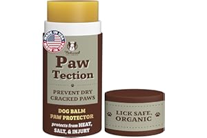 Natural Dog Company PawTection Balm 2 oz Stick – Dog Paw Protection Wax with Shea Butter & Calendula – Shields Paws from Snow, Ice, Salt, Hot Pavement & Rough Terrain – Lick-Safe, Vegan