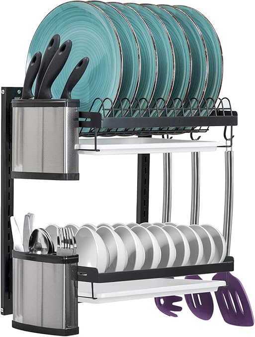 2 tier dish rack amazon
