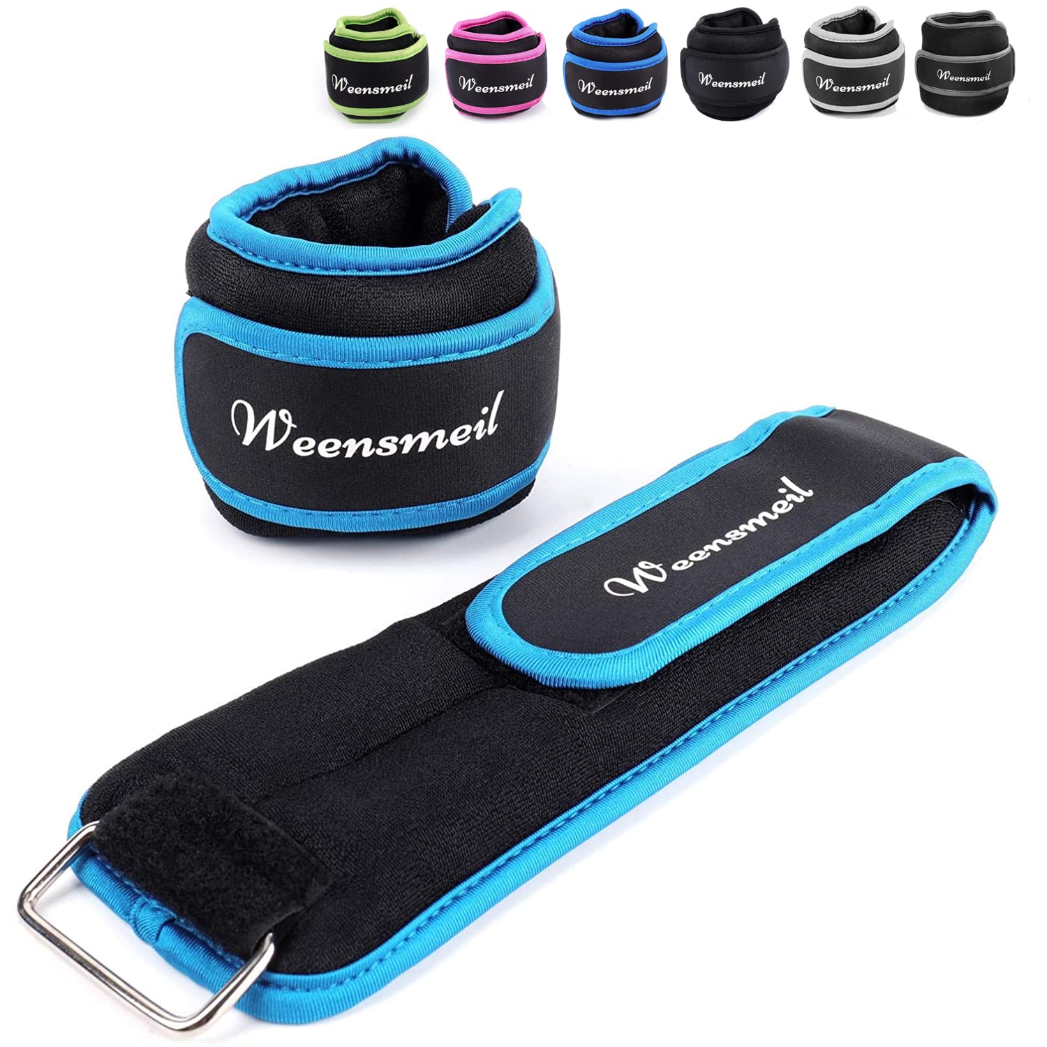 View 1 of **Missing**
Ankle Weights, 10 LBS 1 Pair (5 LB Each Weight) Wrist Leg Arm Weights for Women Men Kids, Strength Training Weighted with Adjustable Strap for Jogging, Gym Workout, Aerobics, Physical Therapy(Sku