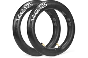 MOLIBISTY 2-Pack 14x2.125 Bike Inner Tube,14 Inch E-Bike Tubes with Angled Valve Stem for Electric Bicycle, E-Bike and Electric Scooters