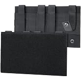 10in Universal Molle Panel Mounting Placard Platform - Tactical Admin Patch Pouch &amp; EDC Organizer with Hook &amp; Loop Panels