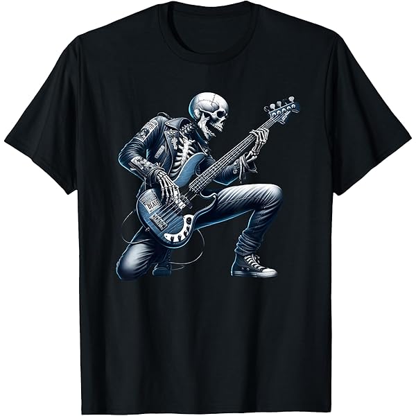 Amazon.com: Skeleton Hand Shirt | Devil Horns Rock Hand Gesture