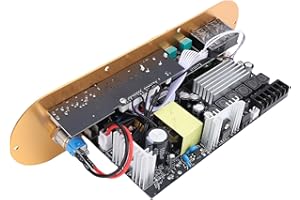 Wisoqu TPA3116 Chip HiFi 2.1 Channel Bluetooth 5.0 Audio Amplifier Board with Reverb Adjustment for Home Theater Aluminum All