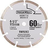 Rockwell RW9283 4 1/2-Inch 60-Grit Diamond Compact Circular Saw Blade