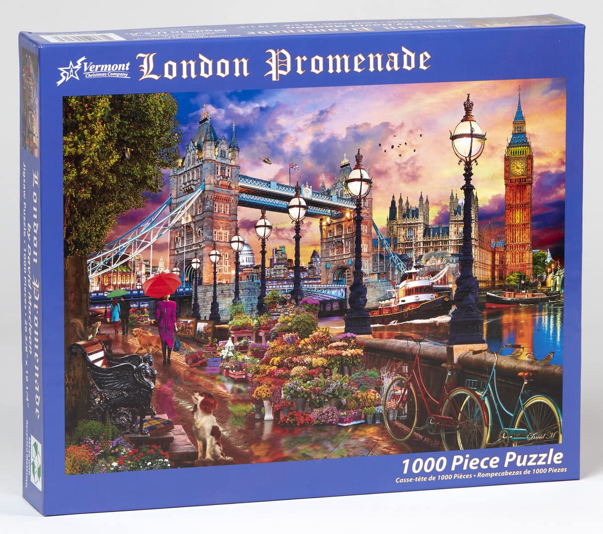 Vermont Christmas Company London Promenade Jigsaw Puzzle 1000 Piece