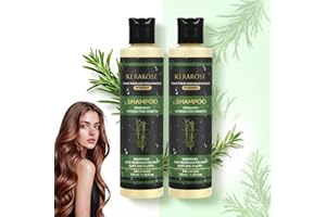 Kerarose Rosemary Shampoo for Hair Growth - Organic Rosemary Hydrolyzed Keratin Shampoo - Hair Loss Prevention Shampoo Thicke